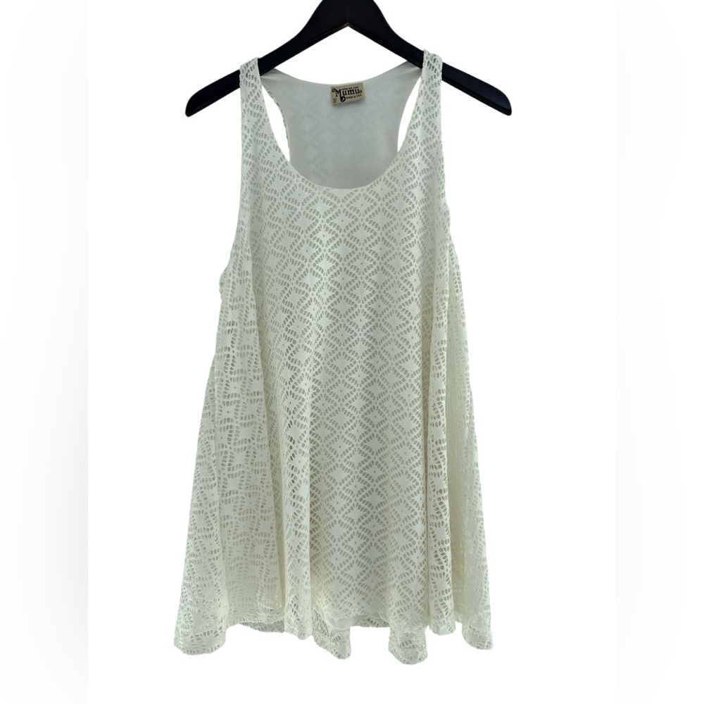Show Me Your Mumu dress lined racerback ivory crochet